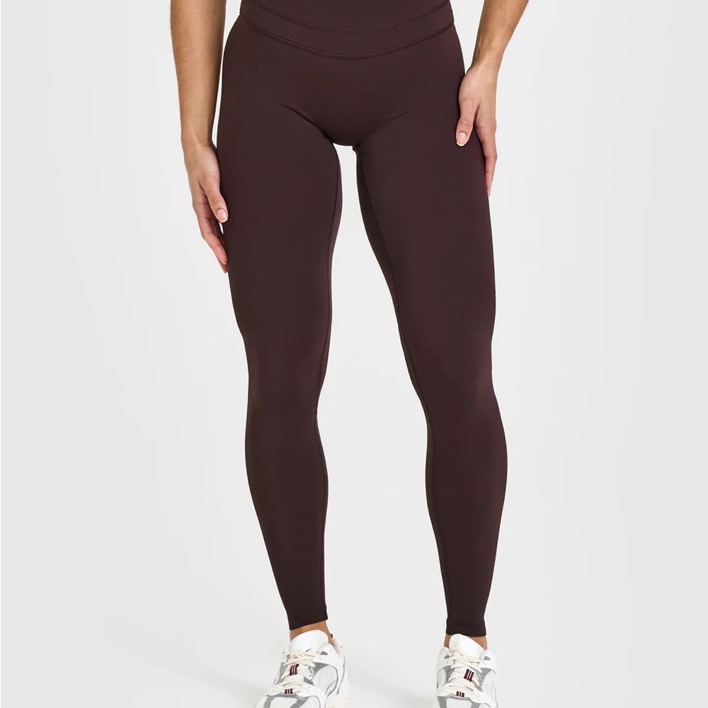 Oner Active Unified high waisted leggings, plum brown, size small